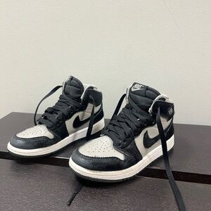Nike Black and white Jordan 1 twist 2 furry black 11c